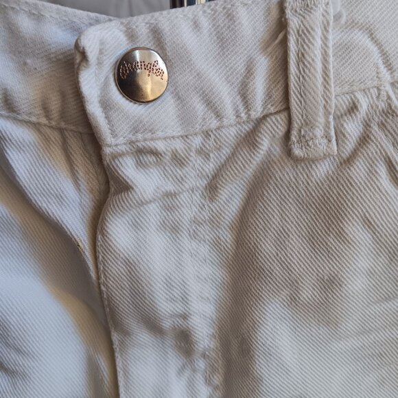 26" Vintage Wrangler White Denim Cutoff Shorts Womens Boys 16 USA Made Frayed He - Picture 3 of 7